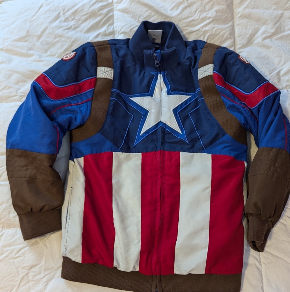 Disney Avengers CAPTAIN AMERICA Youth Jacket
